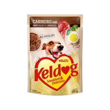 Imagem de Sachê Ração Úmida Keldog Sabor Carneiro Com Brócolis e Linhaça 100g