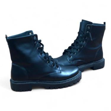 Imagem de Bota Tratorada Feminina Preta Cano Curto Nº 38 Envio Imediato - Gigil