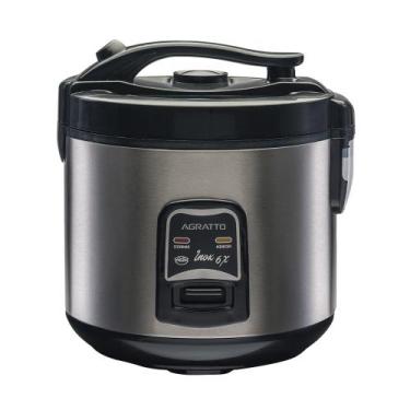 Imagem de Panela Elétrica Arroz e Legumes Inox 6 Xícaras 220v Visor de Vidro Agr
