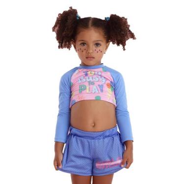 Imagem de Bermuda Infantil Azul Mon Sucré, Azul, 8