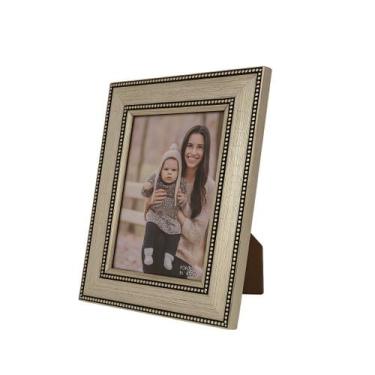 Imagem de Porta Retrato Moldura Madeira Premium Champanhe Mescla Point Fotos 10x