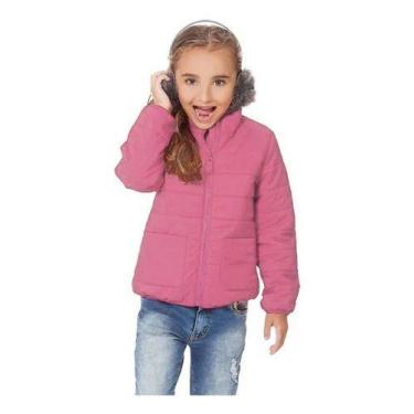 Imagem de Jaqueta Infantil Menina Casaco Inverno Rigoroso Puffer Gross - anjo da