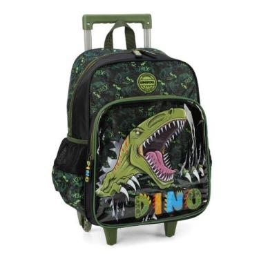 Imagem de Mochila De Carrinho Dino Up4you Verde - Luxcel