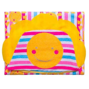 Imagem de Toalha com capuz e forro de fralda sol baby joy - incomfral