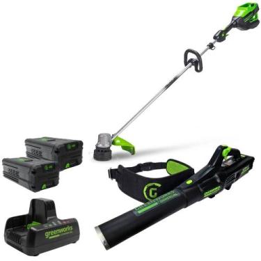 Imagem de Roçadeira Brushless 82V com Soprador de Folhas 760CFM + 2 Baterias de 