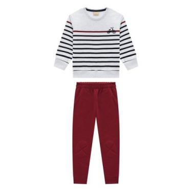 Imagem de Conjunto Moletom Infantil Longo Milon Blusa e Calça Menino