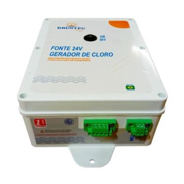Imagem de Fonte 24V 10A Bivolt p/ Gerador de Cloro - Brustec