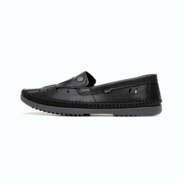 Imagem de Mocassim Masculino Free Way Sapato Adulto Esporte Logan-2 Sesamo, Pret