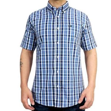Imagem de Camisa Manga Curta Country Com Bolso Dawson, Azul, XG