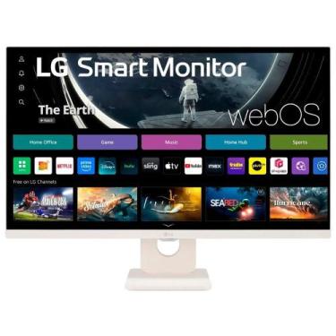 Imagem de Monitor LG 27SR50F-W Smart 27" Full HD IPS 75Hz Branco com Webos e Pai