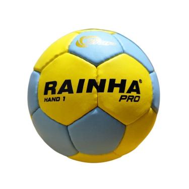 Imagem de Bola Handebol Infantil Rainha Pro Tamanho 1 Amarelo e Azul