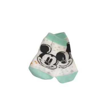 Imagem de Meia Cano Médio Baby Unissex Lupo, 0 a 4 meses, Branco, Verde