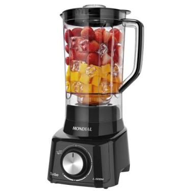 Imagem de Liquidificador Turbo Full Mondial L900 FB Preto 127V, Preto, 110V
