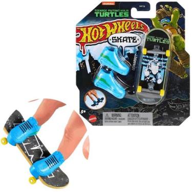 Imagem de Skate de Dedo Hot Wheels Tartarugas Ninja Leonardo - Mattel