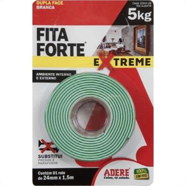 Imagem de Fita Dupla Face Adere Forte Espuma Branca Extreme Ambiente Interno/Ext