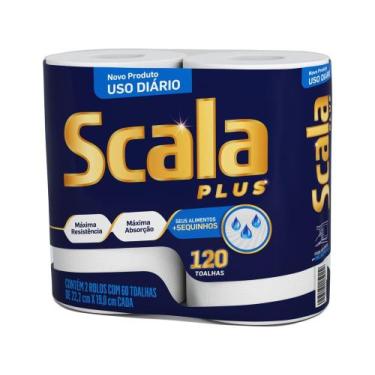 Imagem de Papel Toalha Folha Dupla Scala Plus 2 Unidades
