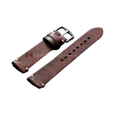 Imagem de Pulseiras De Relógio Em Couro Matte 18mm-22mm Com Liberação Rápida E C