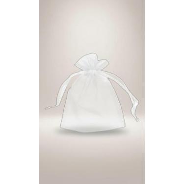 Imagem de Saquinho de Organza 9x12cm - 100 Unidades Branco - Congratulations Sto