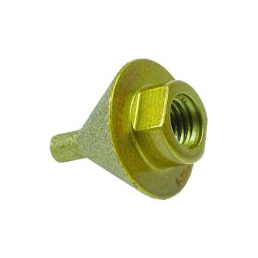 Imagem de Chanfrador Diamantado Rosca M14 Para Porcelanato Mármore Granito Broca Para Escarear Rebaixar E Chanfrar Esmerilhadeira