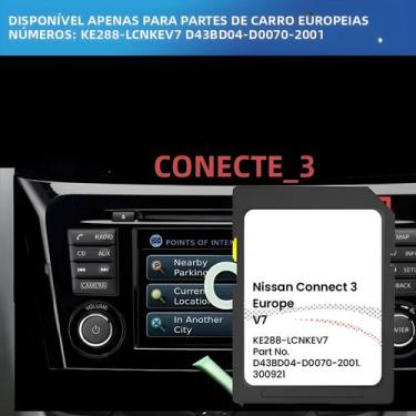 Imagem de Cartão SD De 16GB Para Navegação GPS Nissan Europe Car Connect3 V7 Últ