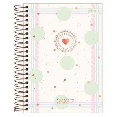 Imagem de Agenda Espiral Soho 2027 80 Folhas Bolas - Tilibra - Tendtudo