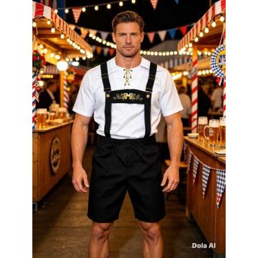 Imagem de Traje Roupa Oktoberfest Alemão Masculino Típico Fritz - Gataizzibida, 