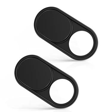 Imagem de imluckies Capa deslizante de metal para webcam, capa de câmera de 0,1 cm para laptop, MacBook Pro/Air iMac iPad tablet iPhone 8/7 Plus, bloqueador de câmera web Echo Show/Spot protege sua privacidade