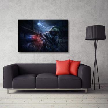 Imagem de Quadro decorativo CSGO CT Overpass - Tela em Tecido