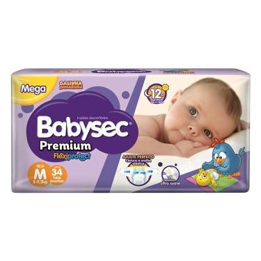 Imagem de Fralda Descartável Babysec Galinha Pintadinha Premium M - 34 Unidades