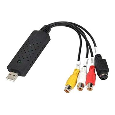 Imagem de FAKEME Conversor de áudio de vídeo USB VHS fita para PC DVD 3RCA HDD VR cartão