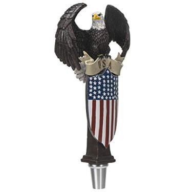 Imagem de Patriot Eagle Shield Beer Tap Handle Figurine Statue Sport Bar Accessories
