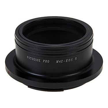 Imagem de Adaptador de montagem de lente Fotodiox Pro compatível com lentes SLR de montagem em parafuso M42 selecionadas para corpos de câmera sem espelho de montagem Canon RF (EOS-R)