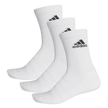 Imagem de Meia Adidas Cano Alto Cushion Crew Com 03 Pares