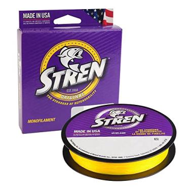 Imagem de Stren Original®, Hi-Vis Gold, 5,4 kg | Linha de pesca monofilamento de 5,4 kg, adequada para ambientes de água doce