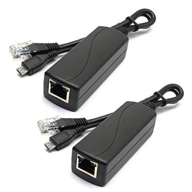Imagem de ANVISION — Adaptador divisor PoE Ativo 5V 2.4A PoE IEEE 802.3af compatível com Micro USB 48V para 5V/2.4A para tablets, Dropcam ou Raspberry Pi, IPC, Câmera IP e mais