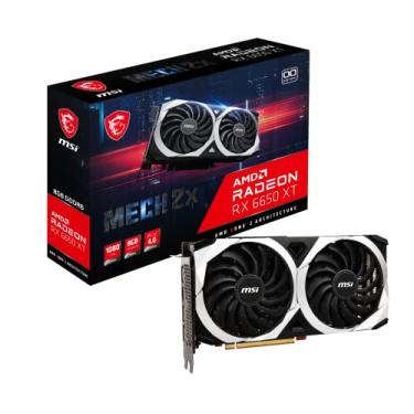 Imagem de MSI Placa de vídeo Gaming Radeon RX 6650 XT 128-bit 8GB GDDR6 DP/HDMI Dual Torx 3.0 FreeSync DirectX 12 VR Ready OC (RX 6650 XT MECH 2X 8G OC)