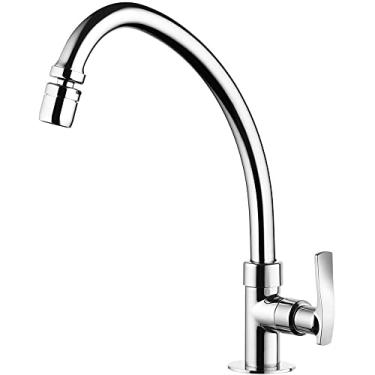 Imagem de Torneira para Cozinha de Mesa Bica Móvel Lorenone Cromada