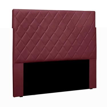 Imagem de Cabeceira Casal 1,40m Tàzio Veludo Vinho Gran Belo