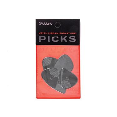 Imagem de D'Addario Keith Urban Signature Ultem Pick, preto X-pesado, pacote com 5