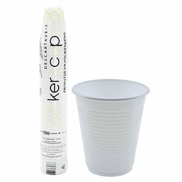 Imagem de Copo Descartável, Kerocopo, 200 ml, Branco, Pacote com 100