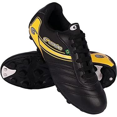 Imagem de CHUTEIRA MASCULINA CARREIRO COURO TRAVA SOCIETY CR037 MILAN Cor:Preto;Tamanho:43