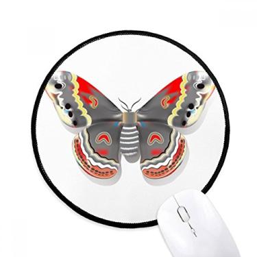 Imagem de DIYthinker Borboleta de pipa 3D em estilo chinês Mouse Pad desktop escritório tapete redondo para computador
