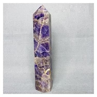 Imagem de JUIYU Pedra de Cristal 153mm Fantasia Natural Ametista Torre Pedra Preciosa Decoração de Casa Presentes (Cor: Peso 249g)