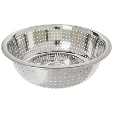 Imagem de Winco Escorredor chinês com furos de 2,5 mm, 28 cm, aço inoxidável, médio