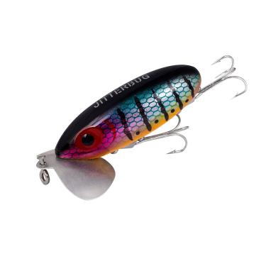 Imagem de Arbogast Isca de pesca de robalo Jitterbug Topwater, excelente para pesca noturna, equipamentos e acessórios de pesca de água doce, poleiro ferido, 5 cm, 1/113.4 g