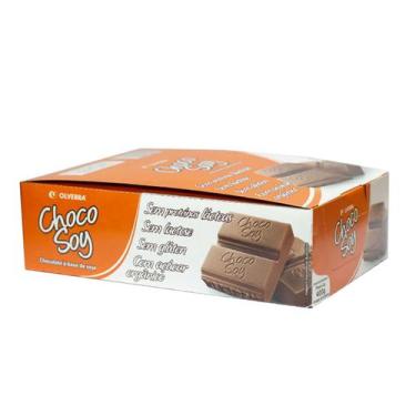 Imagem de Barrinha De Chocolate Chocosoy Display 20Un De 20G - Olvebra