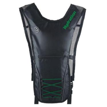 Imagem de Mochila Hidratação Com Bolsa Dágua Bike 2L Detalhe Verde - Hydration