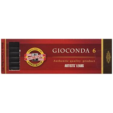 Imagem de KOH-I-NOOR Giz de desenho médio Negro 2 para lapiseira de 5,6 mm de diâmetro 120 mm - Preto