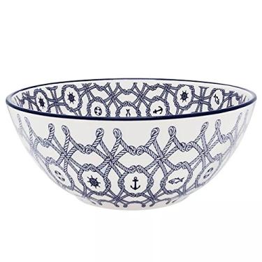 Imagem de Tigela Bowl de Cerâmica 600ml Náutico 16cm Oxford