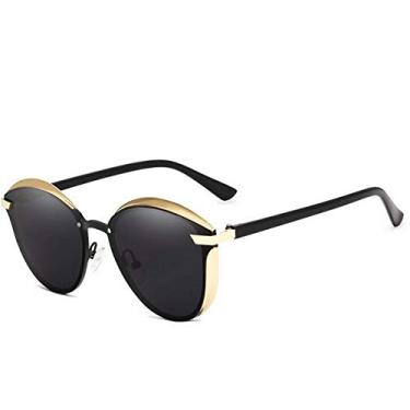 Imagem de Óculos de Sol Feminino Redondo Cat Eyes Lentes Gradiente Polarizadas Design Elegante Banned 1976 (C5)